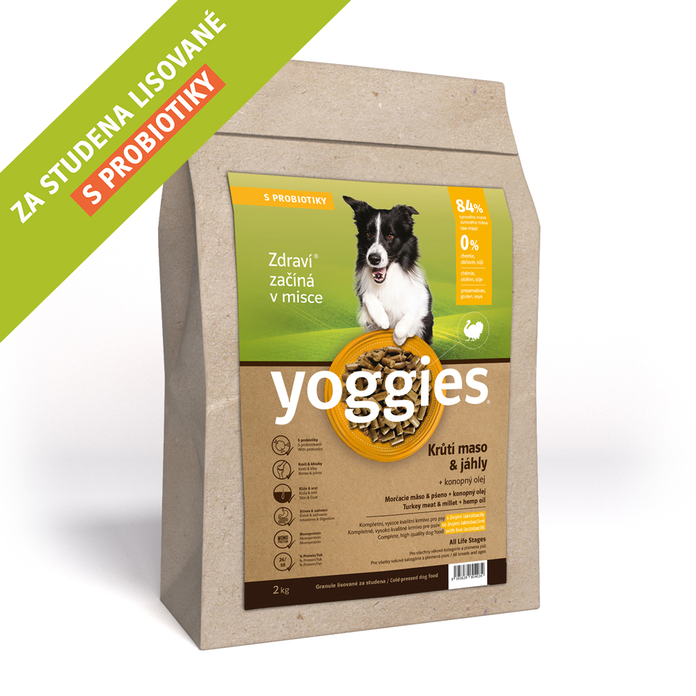 Yoggies Krůtí maso & jáhly 2kg