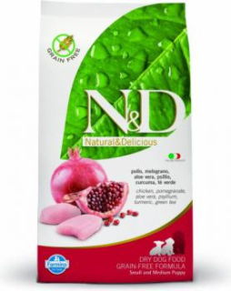 N&D Grain Free DOG Puppy Small and Medium Chicken&Pomegranate 2,5kg