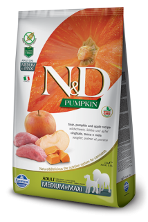 N&D Grain Free Dog Pumpkin Adult M/L Boar & Apple 12kg
