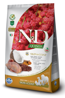 N&D GF Quinoa DOG Skin & Coat Quail & Coconut 2,5kg