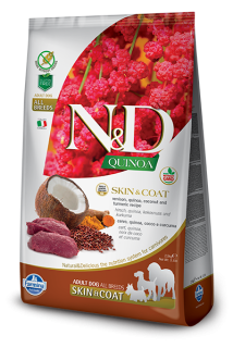 N&D GF Quinoa DOG Skin & Coat Venison & Coconut 2,5kg