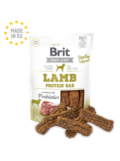 Brit Meat Jerky Snack–Lamb Protein bar 200g