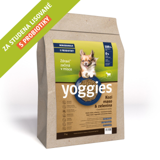 Yoggies Mini Kozí maso a zelenina 5kg