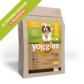 Yoggies Mini Krůtí maso & jáhly 15kg