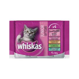 WHISKAS junior 4x100g