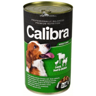Calibra dog jehněčí hovězí kuřecí v želé 1240g