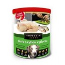 Topstein kuře s rybou v plechu 855g