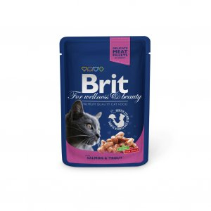 Brit Premium Cat Pouches with Salmon&Trout 100g