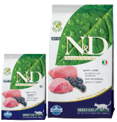 N&D Grain Free CAT Adult Lamb&Blueberry 300g