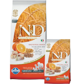 N&D Low Grain DOG Adult Mini Codfish & Orange 2,5kg