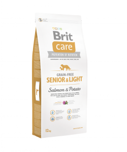 Brit Care Dog Grain Free Senior/Light Salmon & Potato 1kg