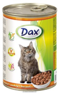 Dax drůbeží kousky kočka 415g