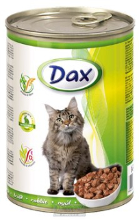 Dax králík kousky kočka 415g