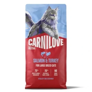 Carnilove Active Cat Dry Made with Salmon & Turkey for Adult Large Breeds 400g