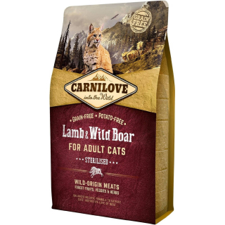 Carnilove Lamb & Wild Boar for Adult Cats Sterilised 6kg