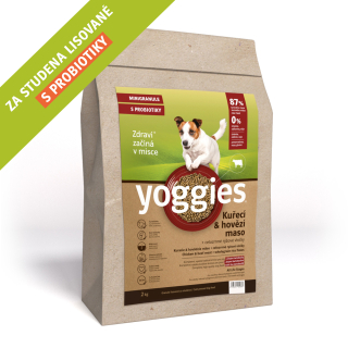 Yoggies Mini kuřecí & hovězí 15 kg