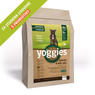 Yoggies Mini jehněčí & bílá ryba 5 kg