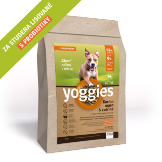 Yoggies Active Kachna a zvěřina 20 kg