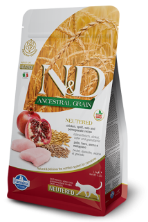 N&D Grain Free Cat Adult Pumpkin Neutered Quail & Pomegranate 300g