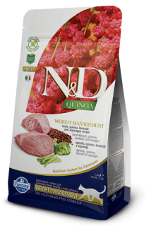  N&D GF Quinoa Cat Weight Mngmnt Lamb & Broccoli 300g