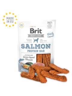 Brit Meat Jerky Snack–Salmon Protein bar 80g