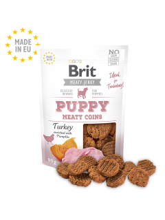 Brit Meat Jerky Snack – Turkey Meaty coins for Puppies 80g