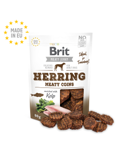 Brit Meat Jerky Snack–Herring Meaty coins 80g