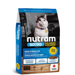 Nutram S5 Sound Adult/Senior Cat 1,13kg